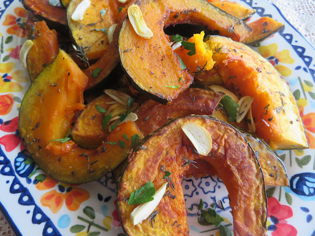 Roasted Winter Squash with Garlic & Thyme