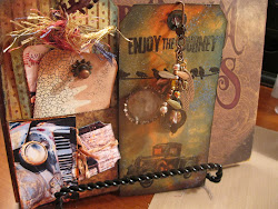 Tim Holtz Technique Tag - Rusted Enamel and Masking