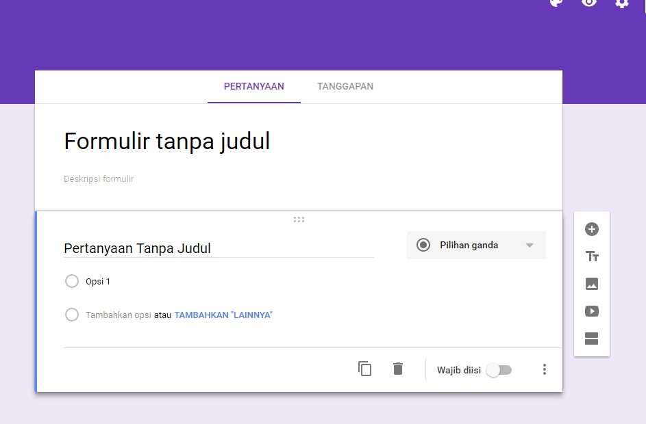Belajar Otodidak....??? Membuat Formulir Online dari Google Drive/Google Docs