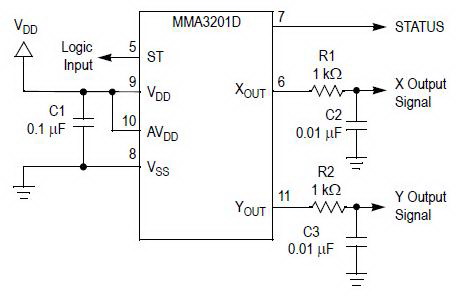 Accelerometer Sensor | Gambar Skema Rangkaian Elektronika