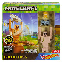 Minecraft Golem Toss Hot Wheels Playset Figure
