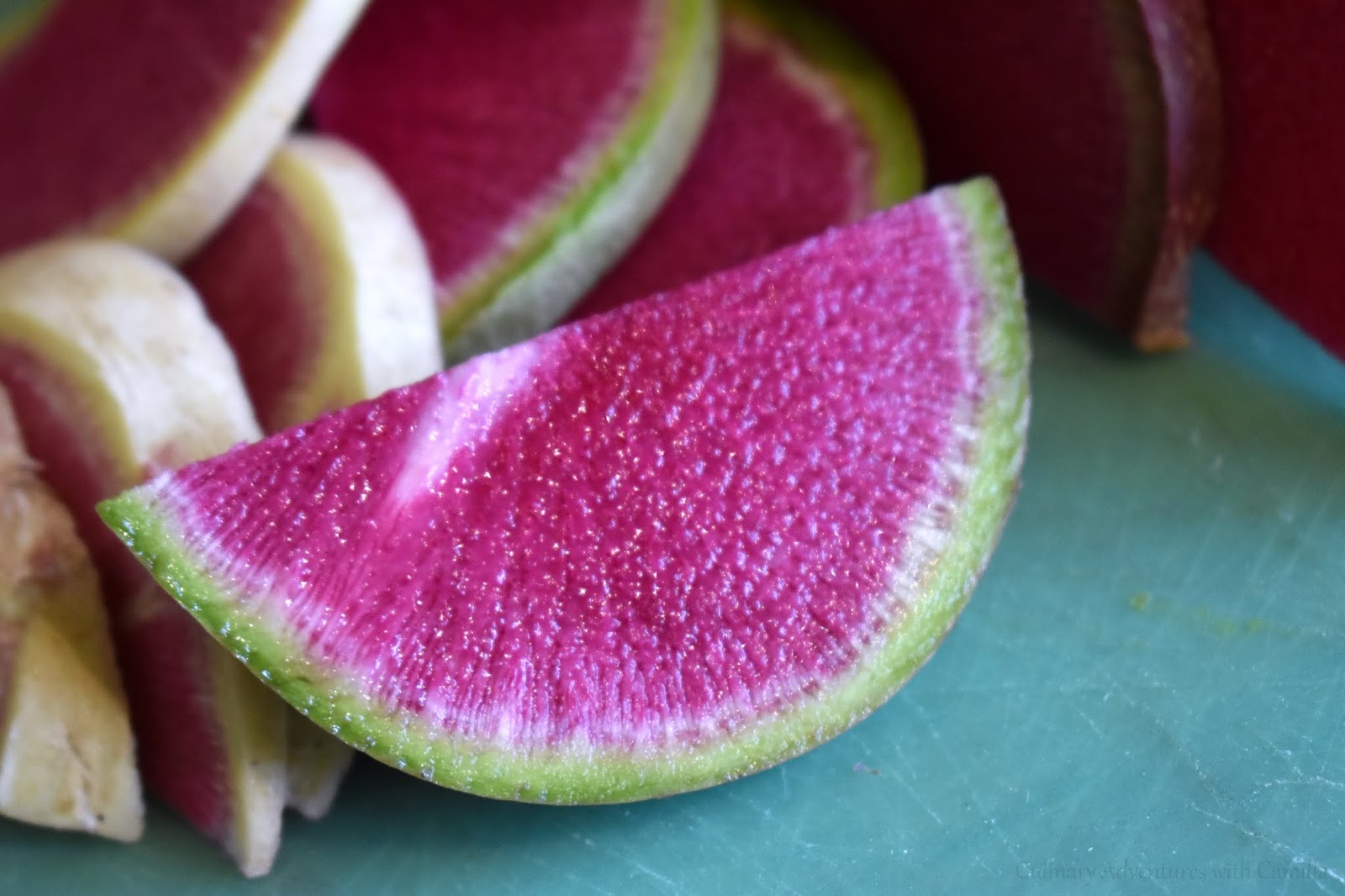 Roasted Watermelon Radish with MapleKissed Tahini Sauce