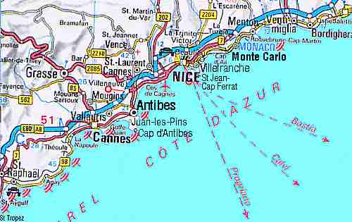 france French Riviera Map Pictures - French%252BRiviera%252Bmap