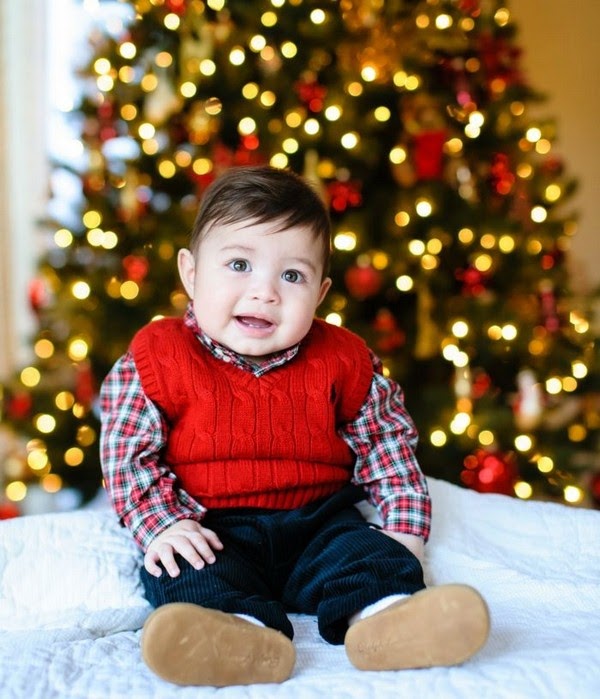 Festive baby clothing for the first Christmas with baby