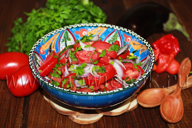 рецепт салата аччик-чучук с пошаговыми фото