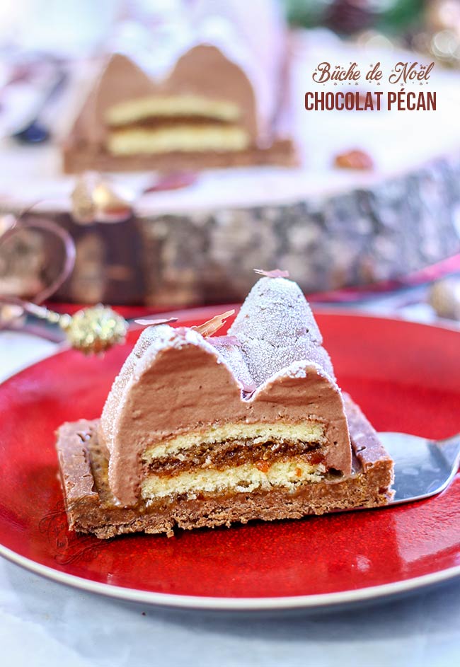 BÛCHE DE NOËL CHOCOLAT & PÉCAN RECETTE - LYG