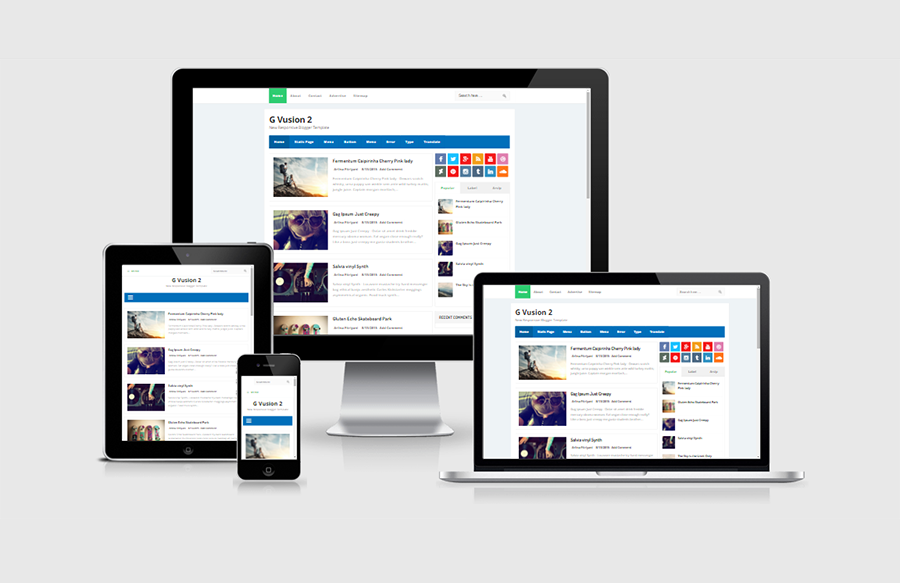 G Vusion Responsive Blogger Template