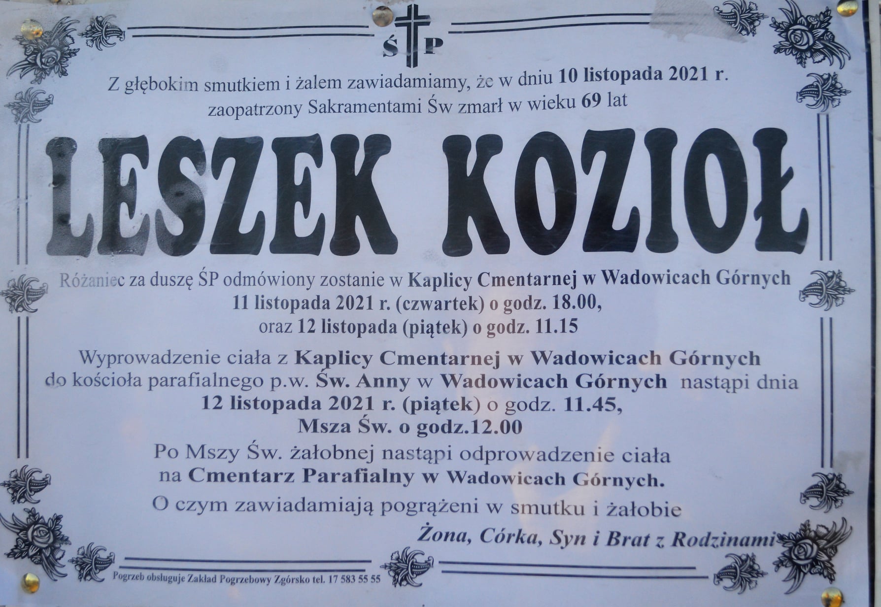 Nie żyje Leszek Kozioł, wieloletni komendant OSP