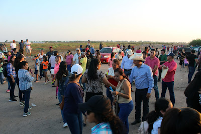 Más de 25 peregrinos acompañan a la Santísima Trinidad en Huatabampo