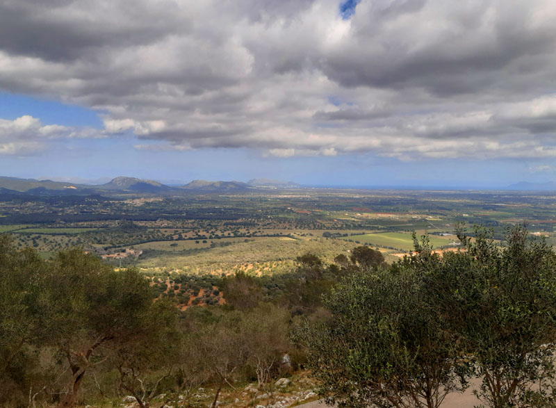 Vista dal Puig de Santa Magdalena, 15 marzo 2020