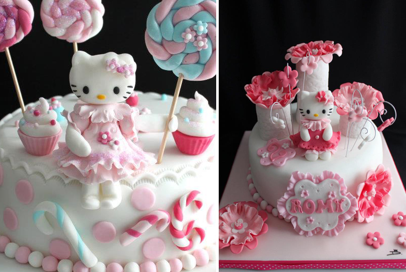 Gâteau anniversaire enfants Hello Kitty® Recettes gâteaux  - décoration gateau anniversaire hello kitty