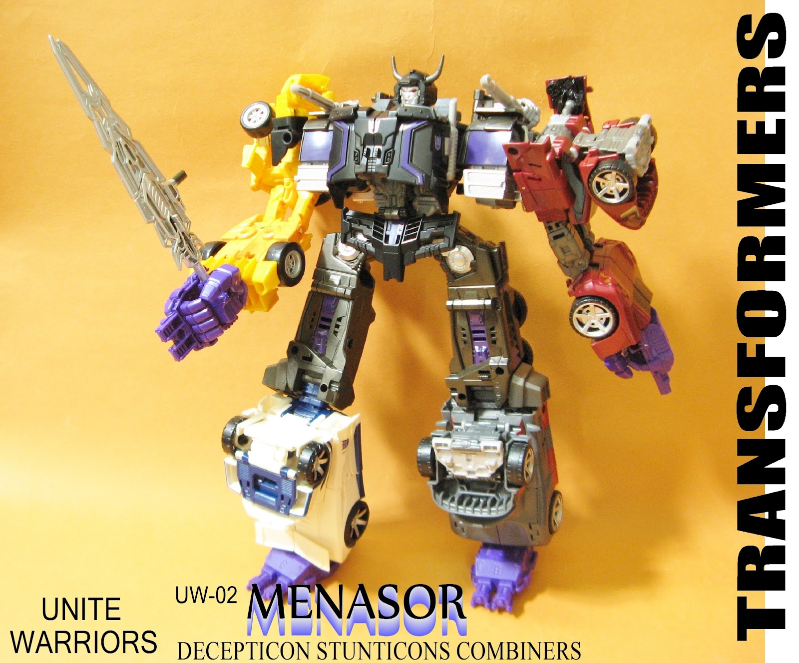 Transformers Unite Warriors UW02 Decepticon Stunticons MENASOR IDW變形金剛