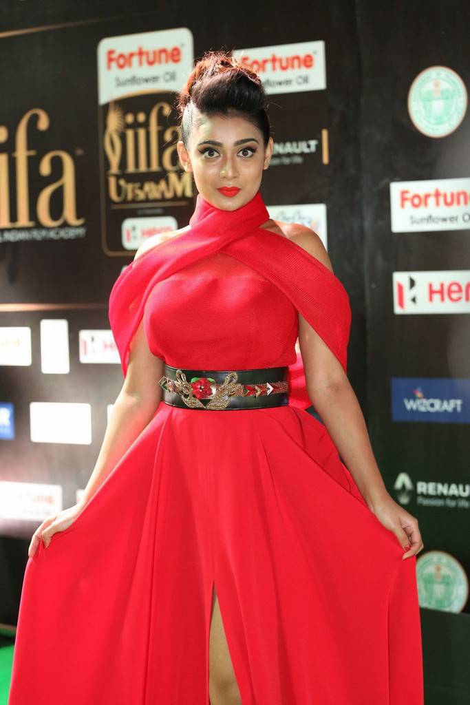 Tamil Actress Apoorva At IIFA Awards 2017 In Red Dress