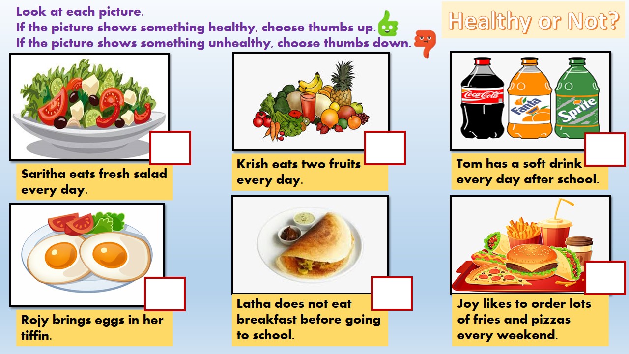 healthy eating assignment grade 8
