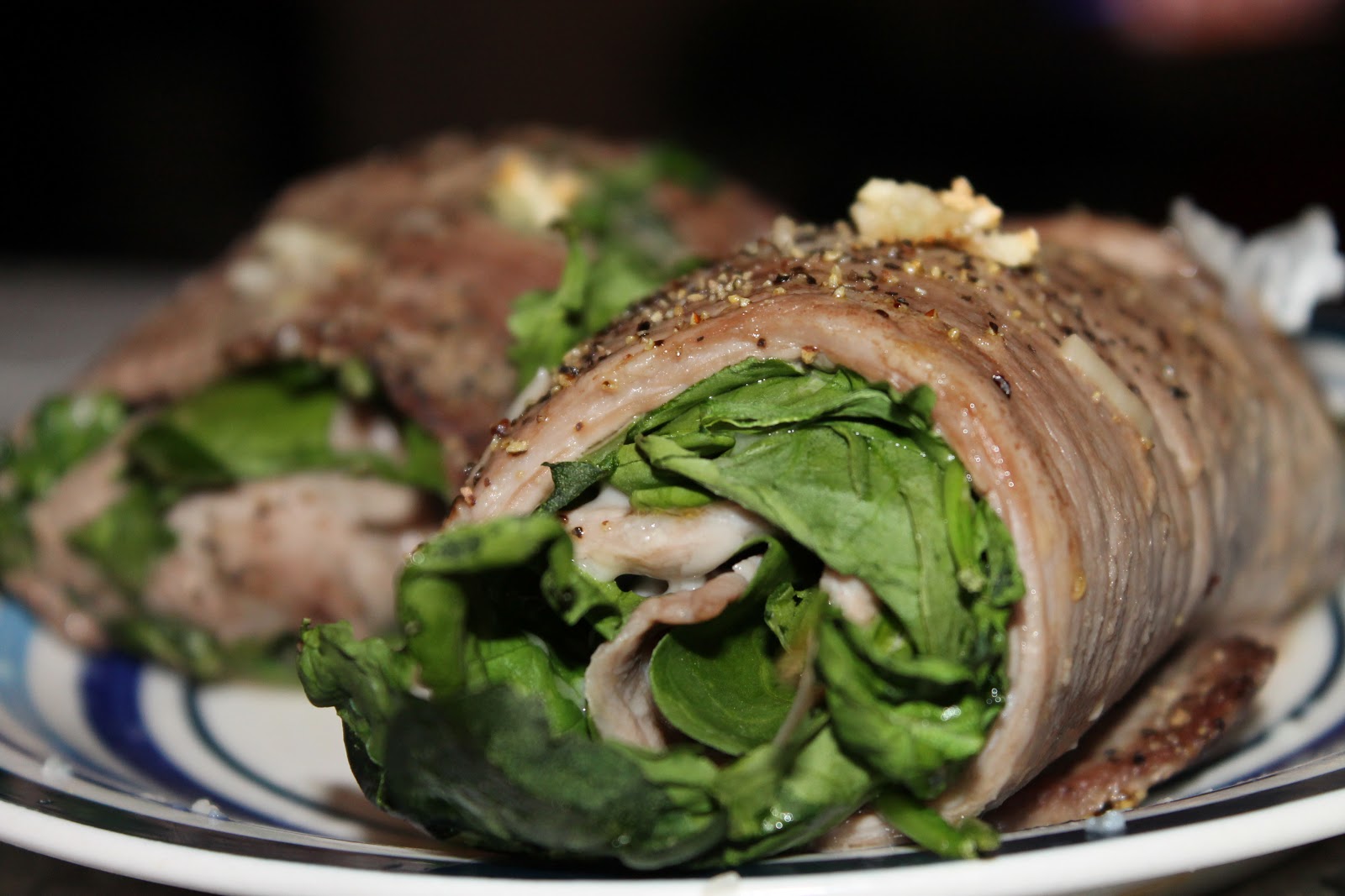 Grace, Lace and Pearls 220 Calorie Flank Steak Wraps!