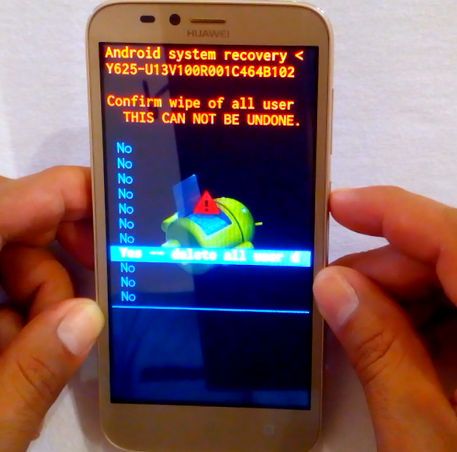 resetear teléfono Android huawei Y625