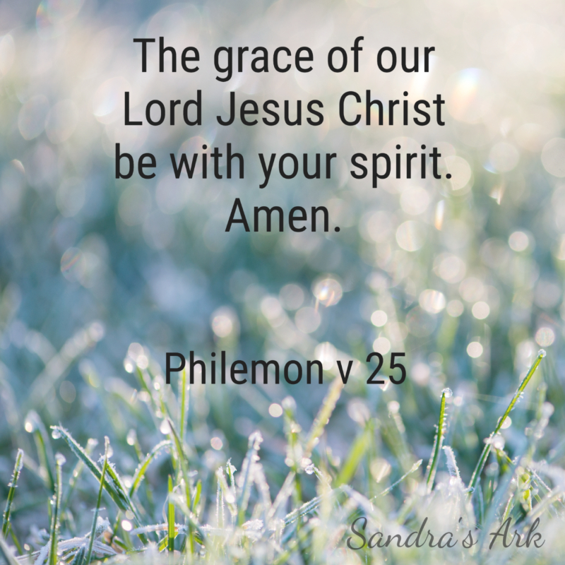 Sandra's Ark Reading through the Bible PHILEMON