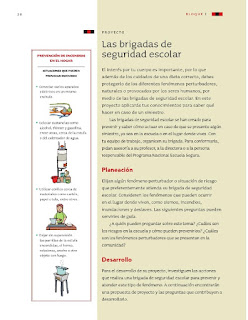 Apoyo Primaria Ciencias Naturales 3er grado Bloque I Proyecto Las brigadas de seguridad escolar