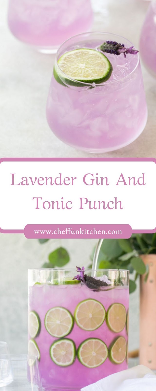 Lavender Gin And Tonic Punch Lavender Gin And Tonic Punch