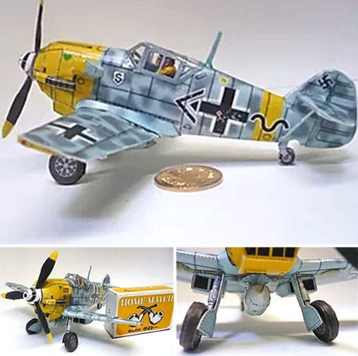 SD Messerschmitt Bf 109 Papercraft | Paperized Crafts