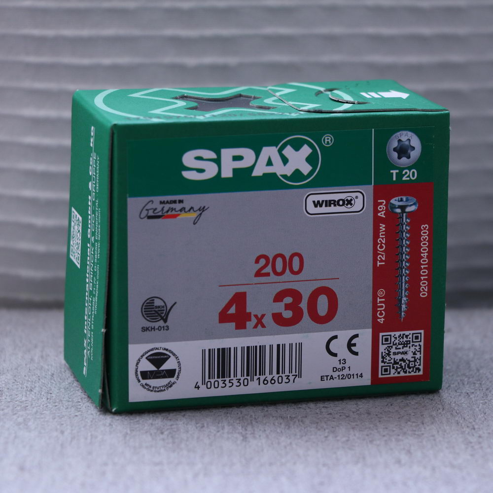 Spax 4.0 x 30 mm, CP, T20