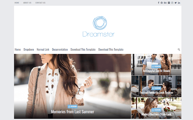 Dreamster Blogger Template 