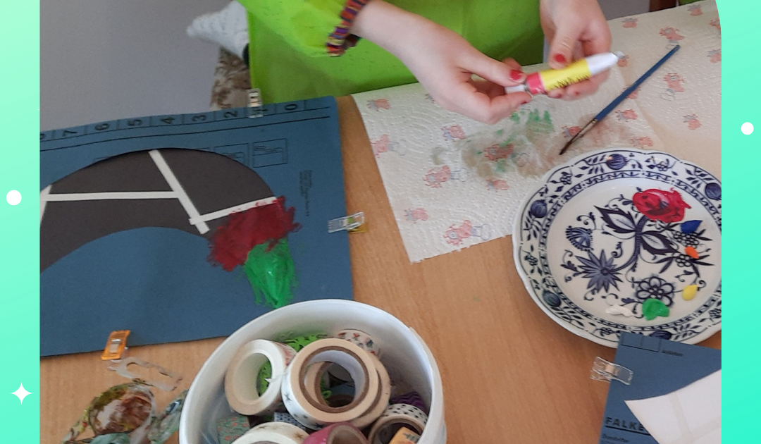 Malen mit Schablonen 🎨😊