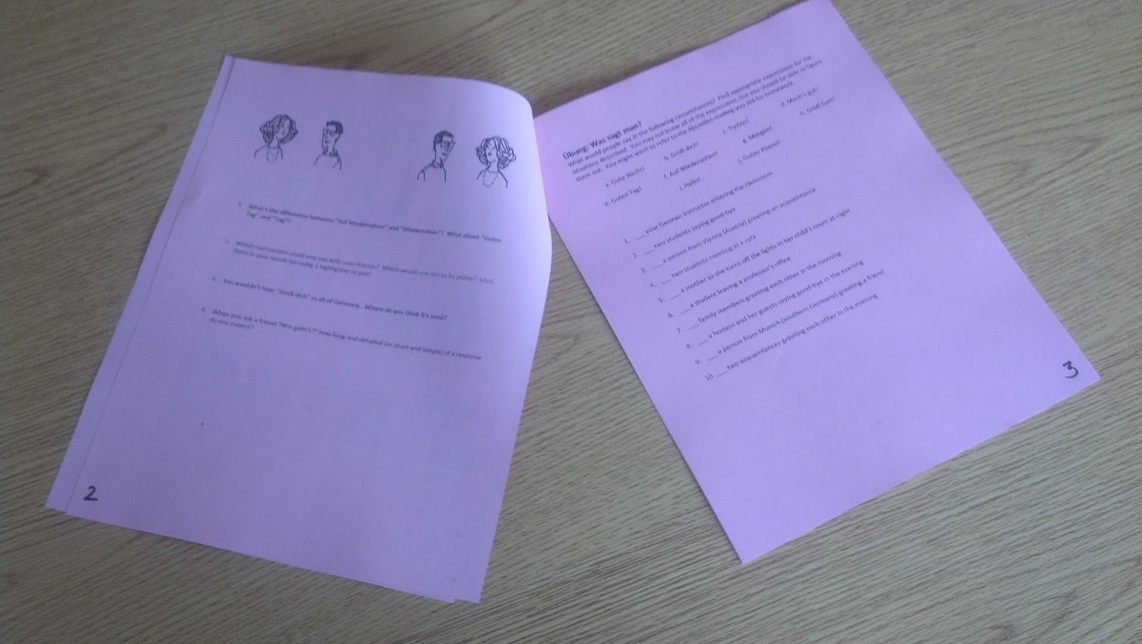 The German Sektor: Color Coded Student Packets