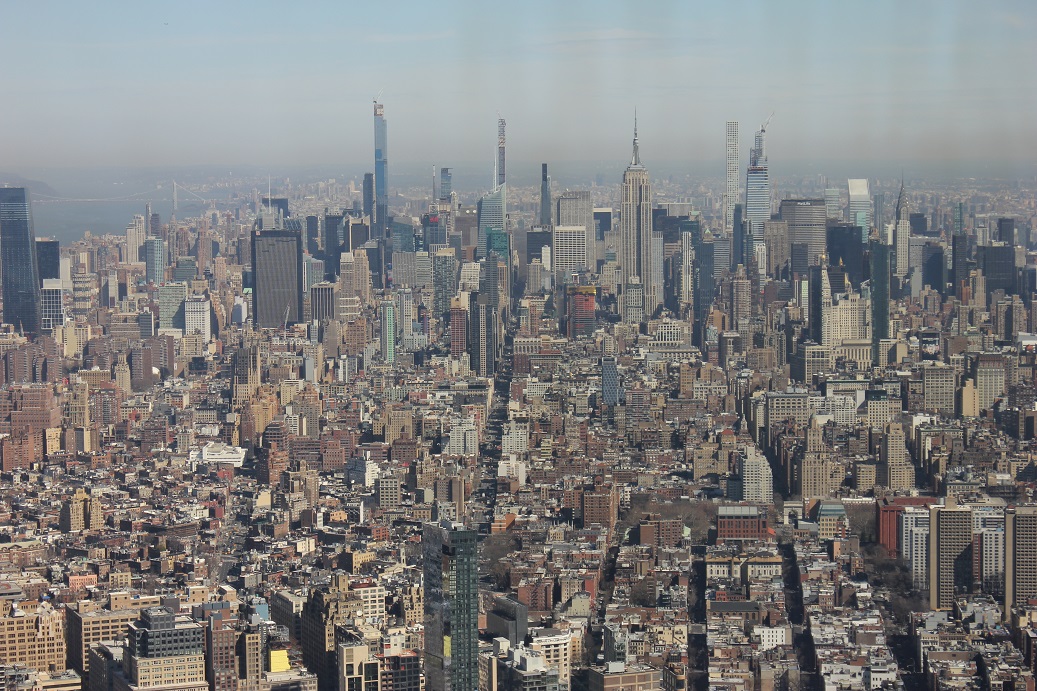 pohled na New York z One World Observatory