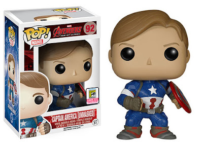 San Diego Comic-Con 2015 Exclusive Avengers: Age of Ultron “Unmasked” Captain America Pop! Marvel Vinyl Figure by Funko