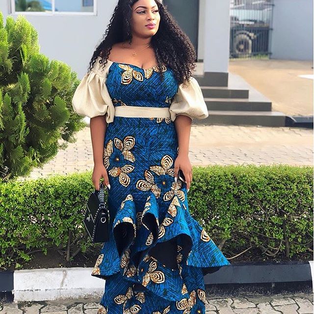 Latest Ankara Long Gown Styles 2019: for most Beautiful Ladies