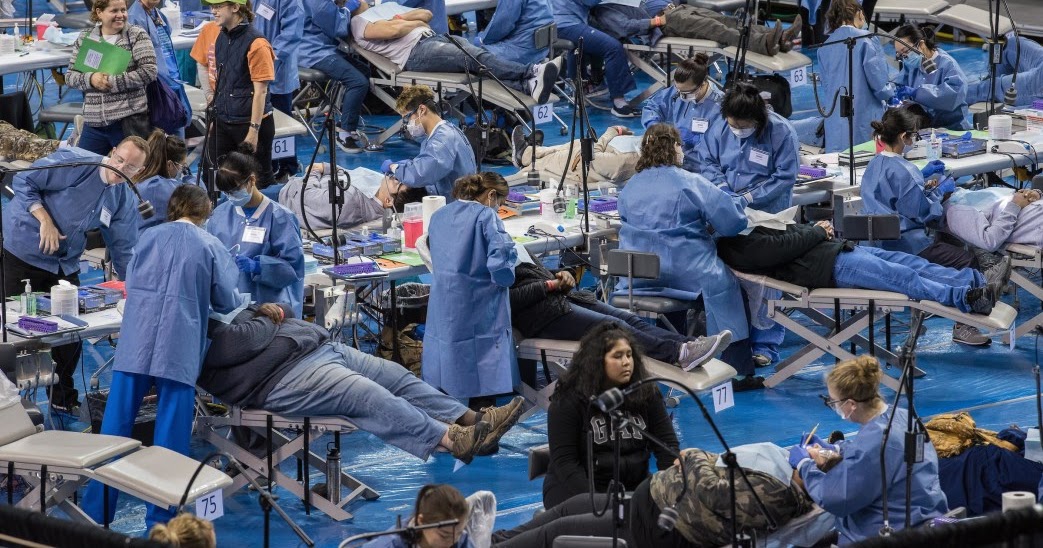 Giant, free health clinic at Seattle Center Feb 13-16