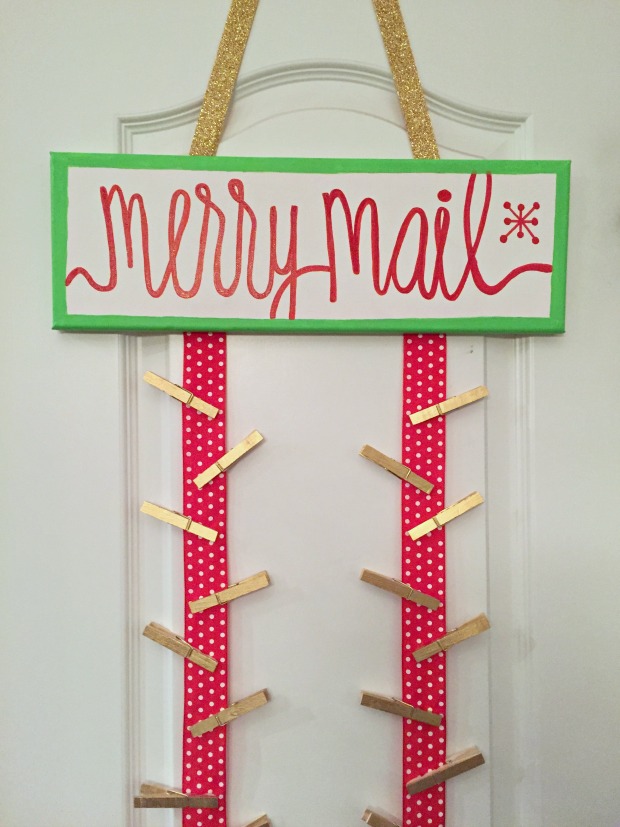 Lindsay's Sweet World DIY Christmas Card Holder