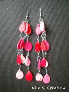 Rouge cerise 26 Fimo Soft Boucles oreilles pate polymere Stenna Création