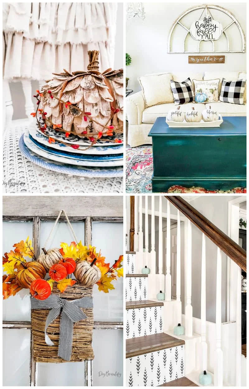 fall home collage