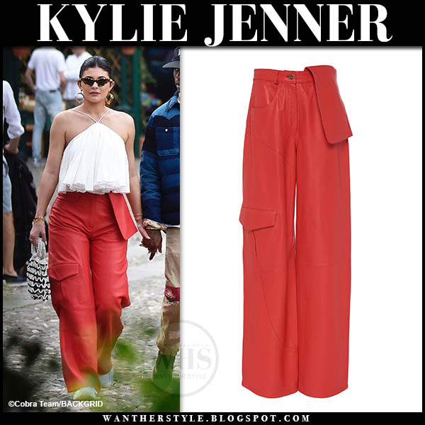 kylie jenner red tracksuit
