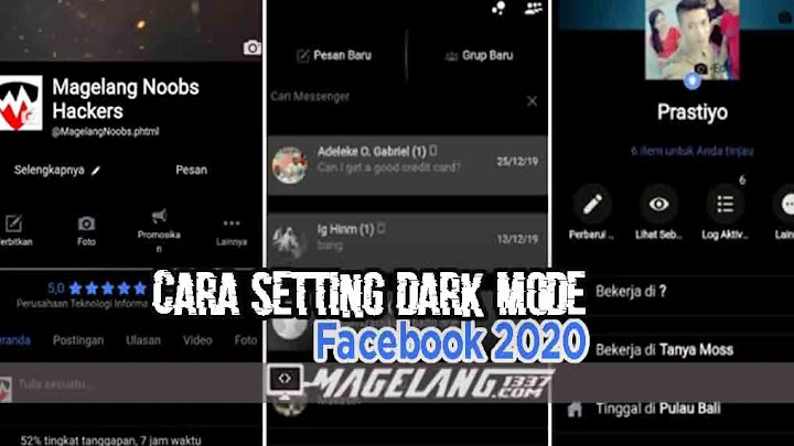 Cara Setting Dark Mode Facebook 2020 Cara Setting Dark Mode Facebook 2020