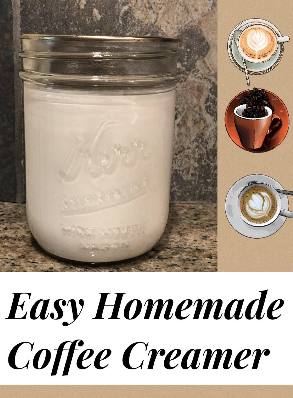 Lo And Ro Recipe EASY Homemade Coffee Creamer (Vanilla, Cocoa
