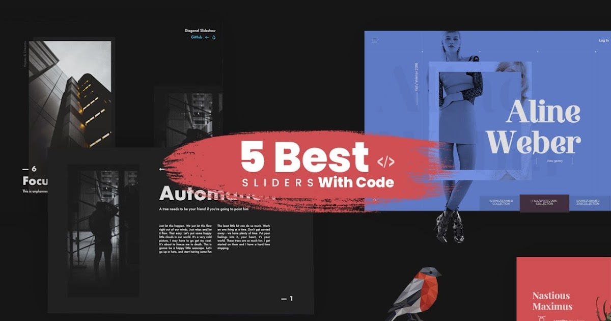 5 Best HTML Sliders Cool CSS Sliders with Source code