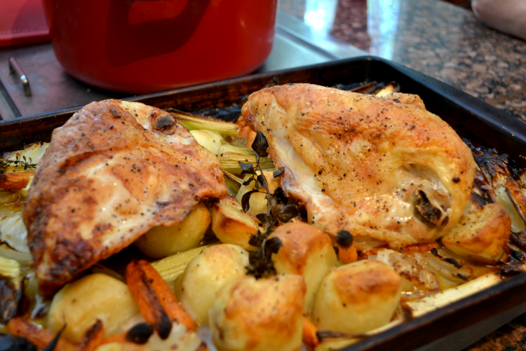 A Cook and Her Books: Weeknight Roast Chicken with Vegetables