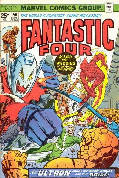 Fantastic Four #150, Ultron and the wedding of Quicksilver and Crystal