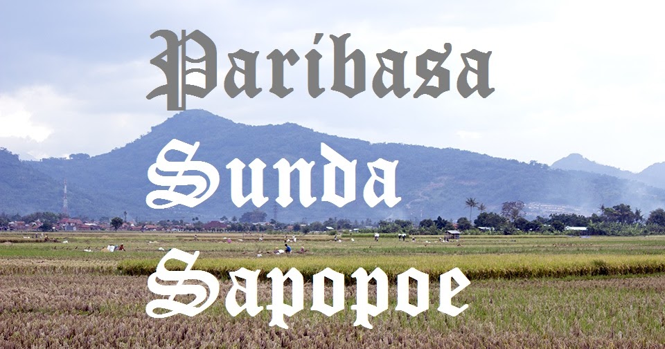 Paribasa Sunda Sapopoe Basakata