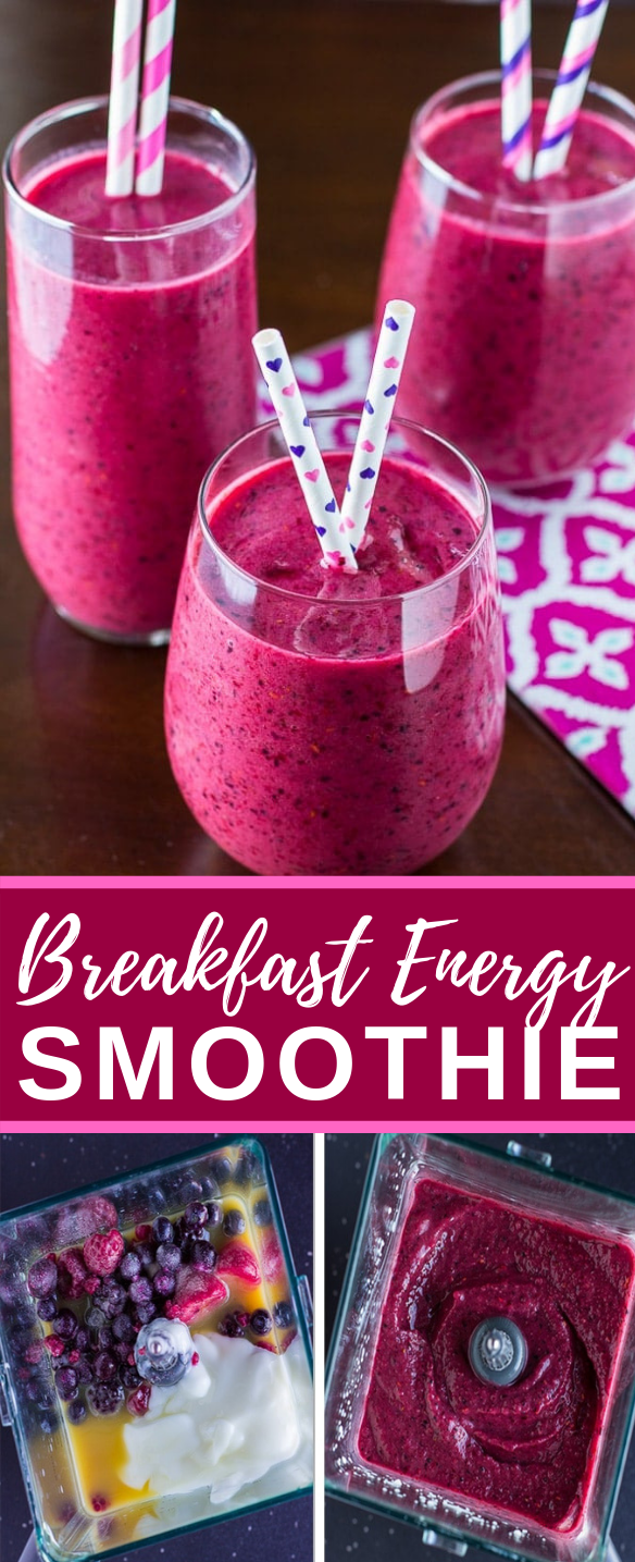 Breakfast Energy Smoothie #drinks #healthydrink