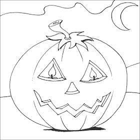 transmissionpress: Scary Pumpkin Coloring Pages