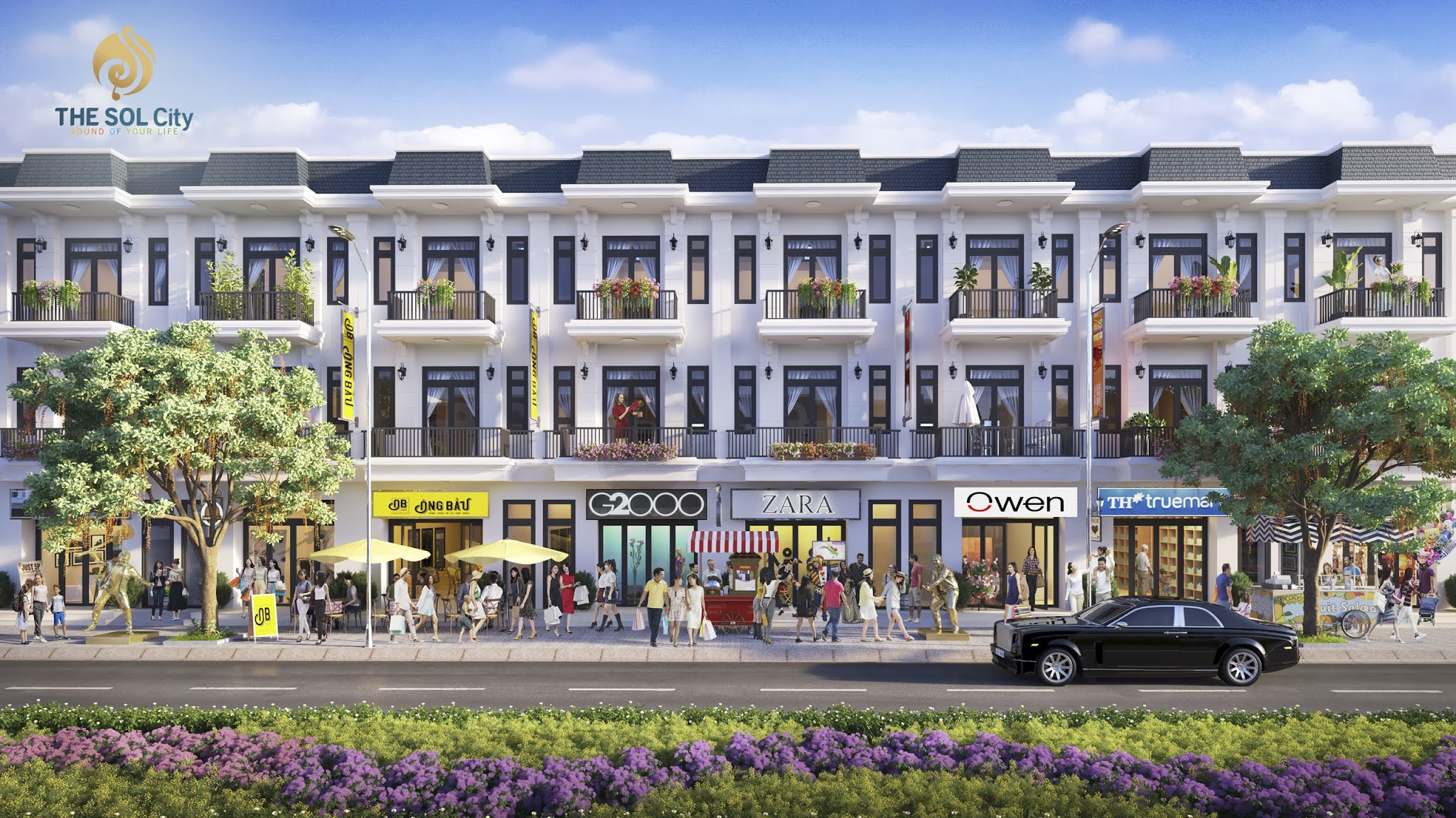 Phối cảnh Shophouse tại THE SOL City