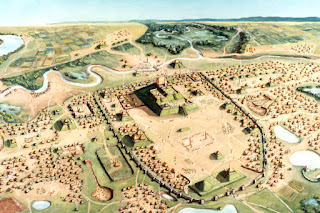 Cahokia Tempel und Grabhügel