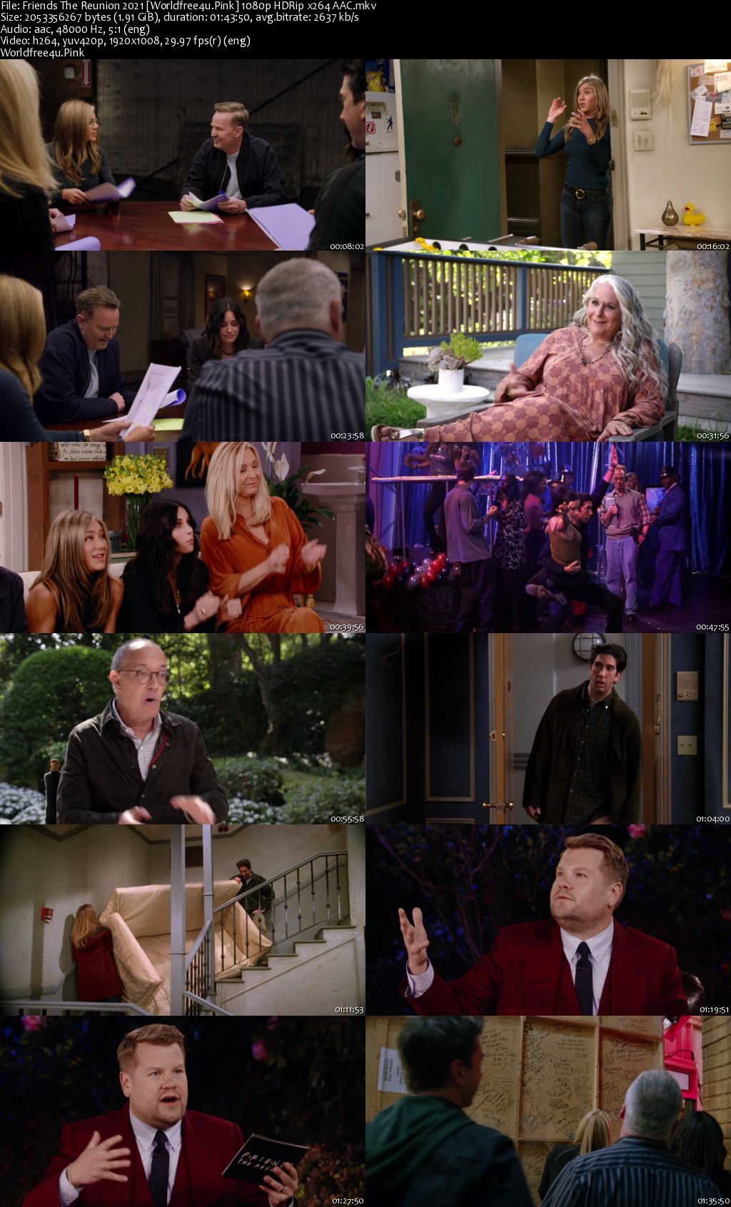 Friends: The Reunion 2021 English Movie Download || HDRip 1080p