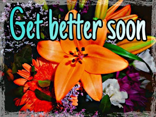 Get better soon greeting card- flowers