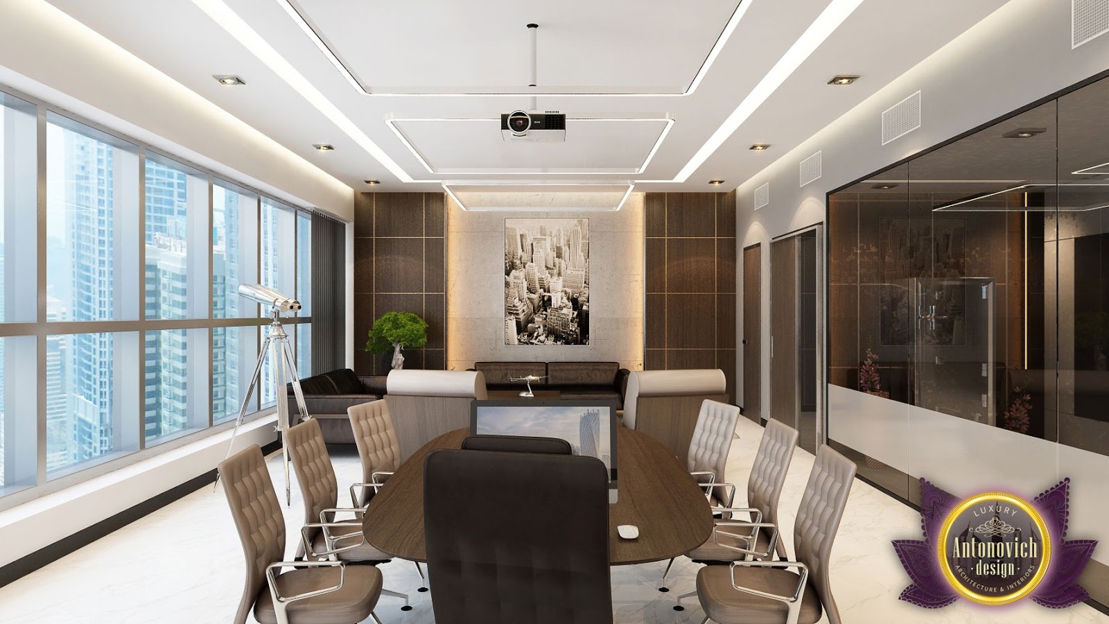 Nigeiradesign Office Design In Contemporary Style By Luxury Antonovich Design