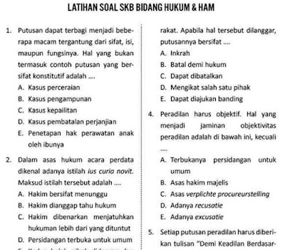 Soal Skb Hakim Ilmusosial Id